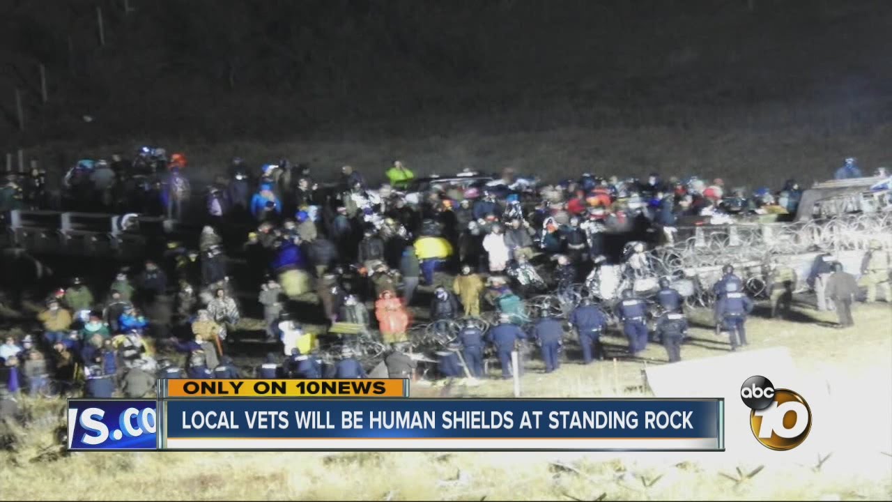 Local vets will be human shields at standing rock