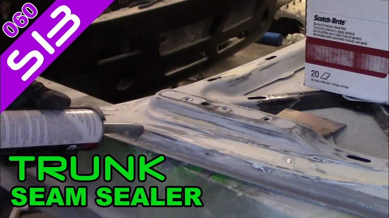 Adding Seam Sealer to the Trunk | Restomod 240sx