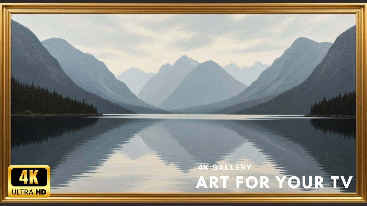 Tranquil Lake and Mountains 4K | 2 Hour Minimal Nature TV Display