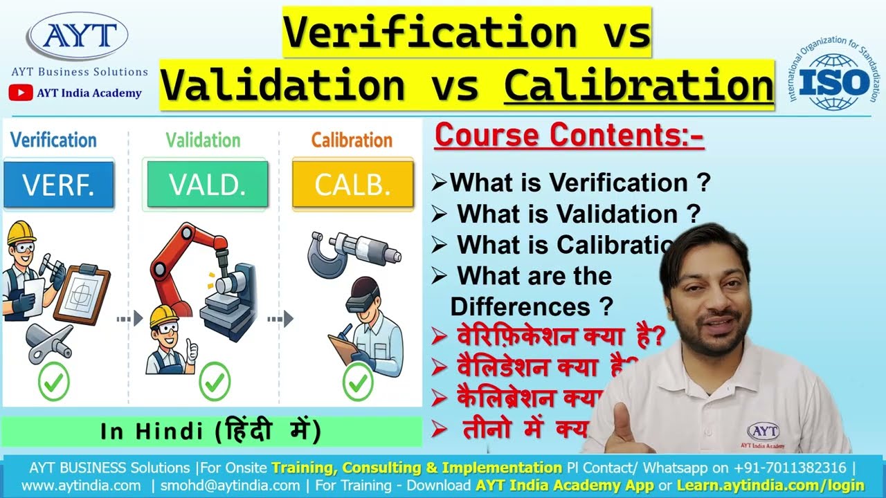 Verification vs Validation vs Calibration | Full Explanation in Hindi | ISO & Quality Management