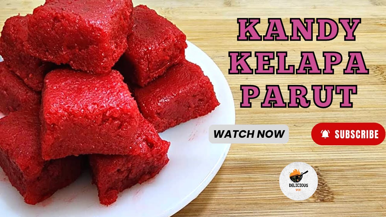 Kandy Kelapa Parut (Manisan India) | Coconut Candy - How to make Coconut Burfi at Home in Malay