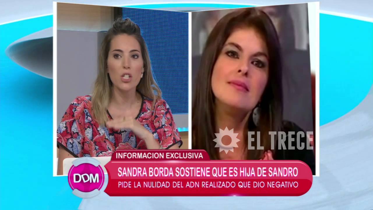 Sandra Borda pide la nulidad del ADN de Sandro