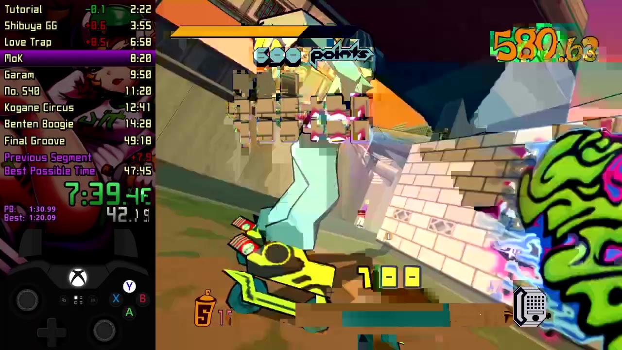 [WR] Jet Set Radio - All Numbered Souls (ANS) Speedrun in 48:38