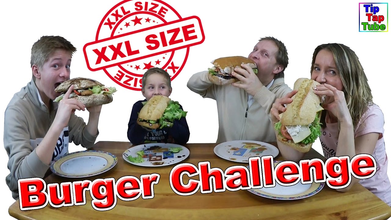 XXL SIZE BURGER CHALLENGE 🥙 Fette Sandwiches zum Abgewöhnen 🤮 Krass TipTapTube
