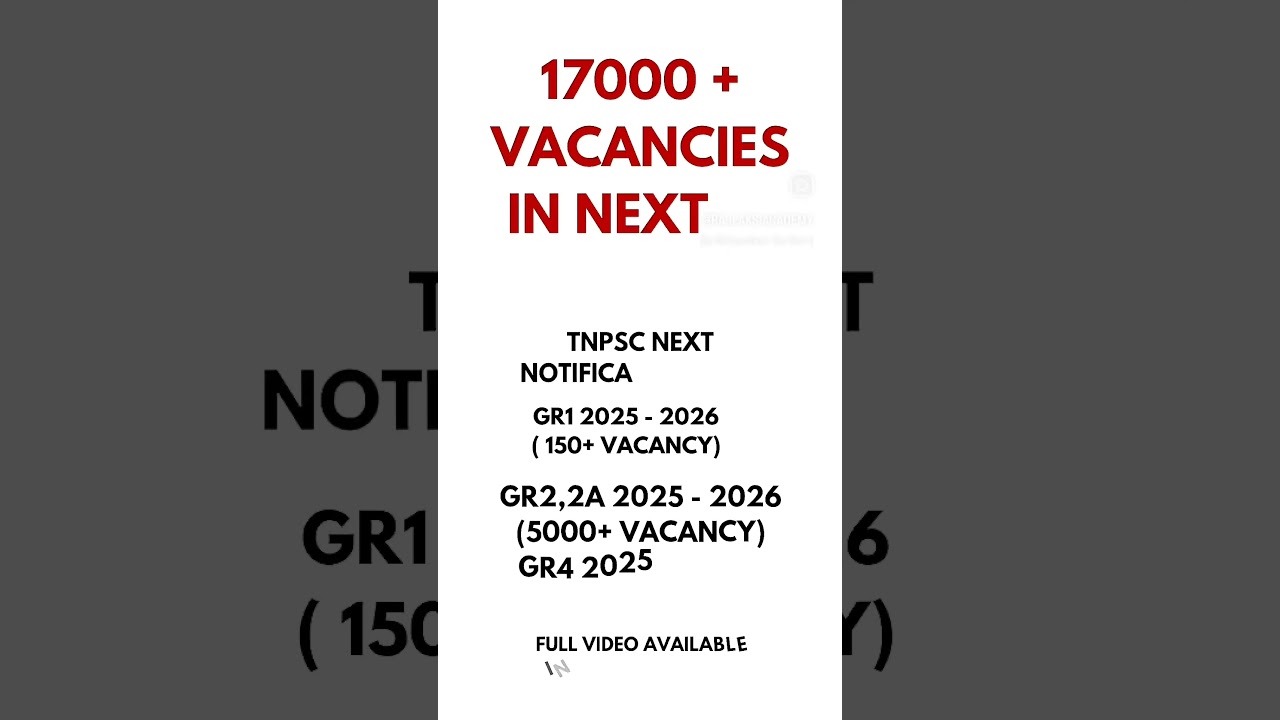 #tnpsc2025 #tnpscnotification #tnpsc