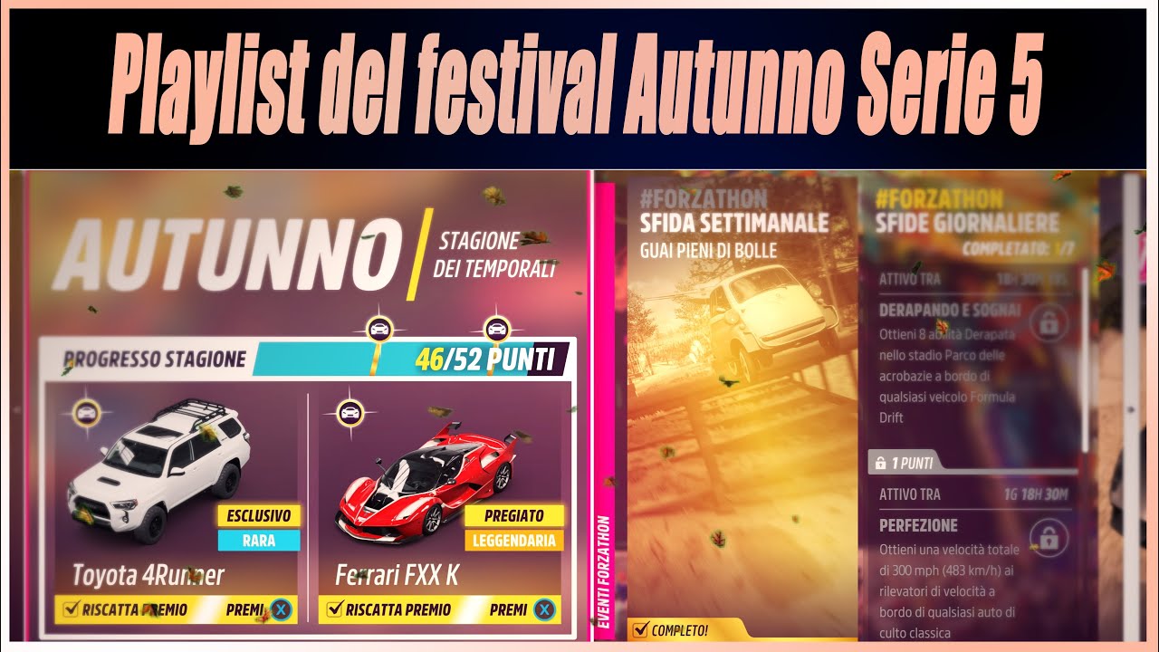 Forza Horizon 5 - Playlist del festival Autunno Serie 5 | Stagione Dei Temporali