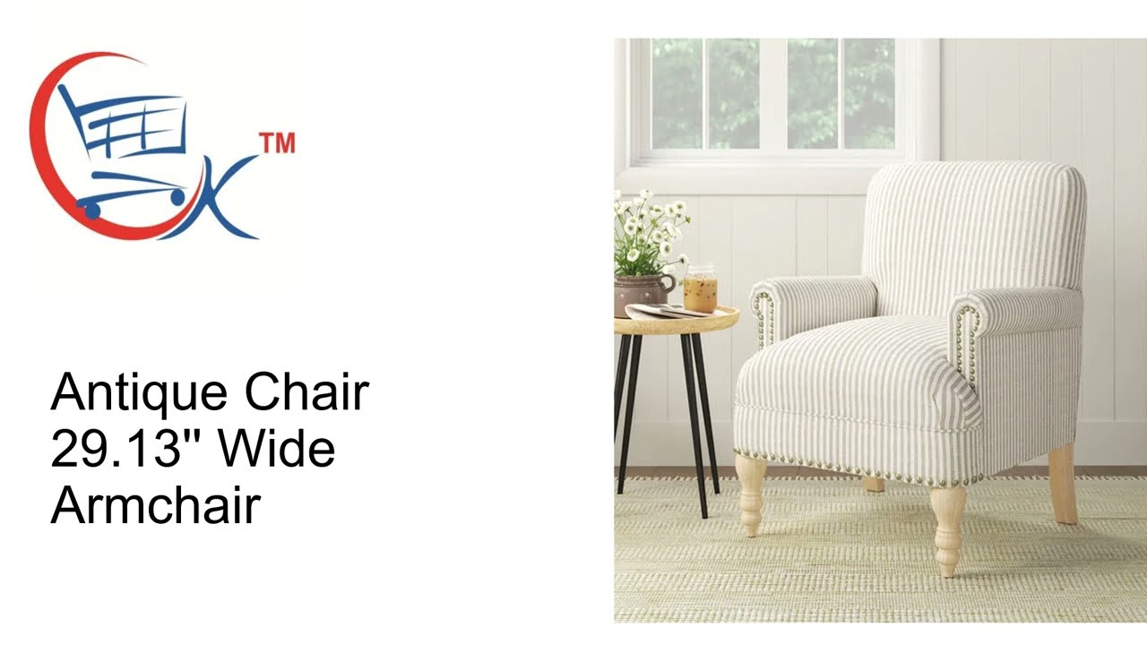 Accent Chair: Antique Chair 29.13'' Wide Armchair