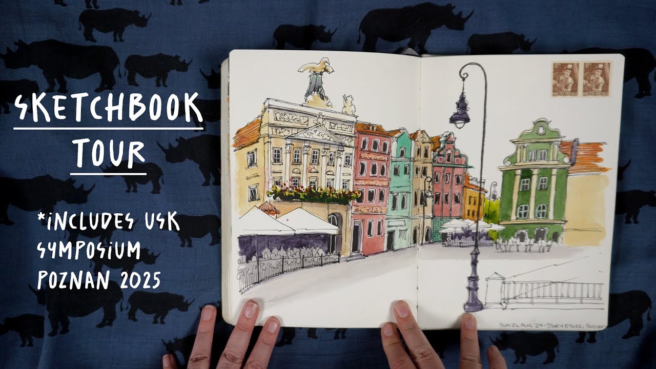 SKETCHBOOK TOUR 🎨 USK Symposium 2025 Poznan, UK & Prague