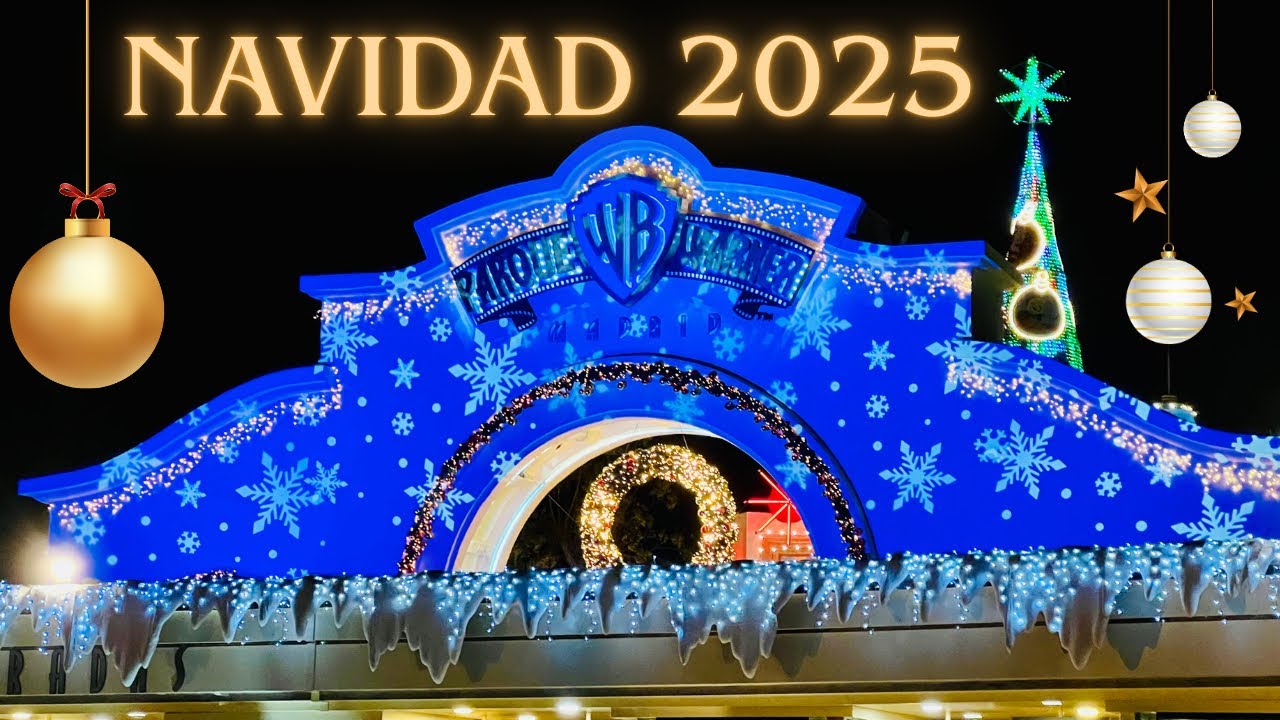 NAVIDAD 2025 en PARQUE WARNER 🎄 