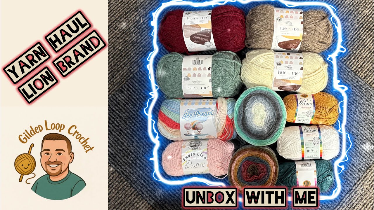 Yarn Haul — пряжа Lion Brand! Приходите и проверьте вместе со мной! #lionbrandyarn #распаковка