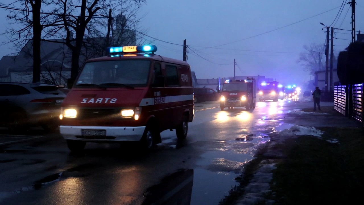 Powitanie nowego wozy strażackiego dla OSP Gromiec