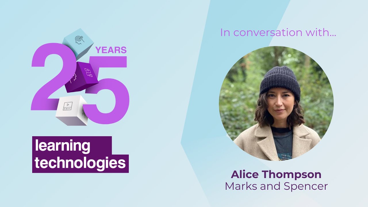 Celebrating 25 years of Learning Technologies: Alice Thompson