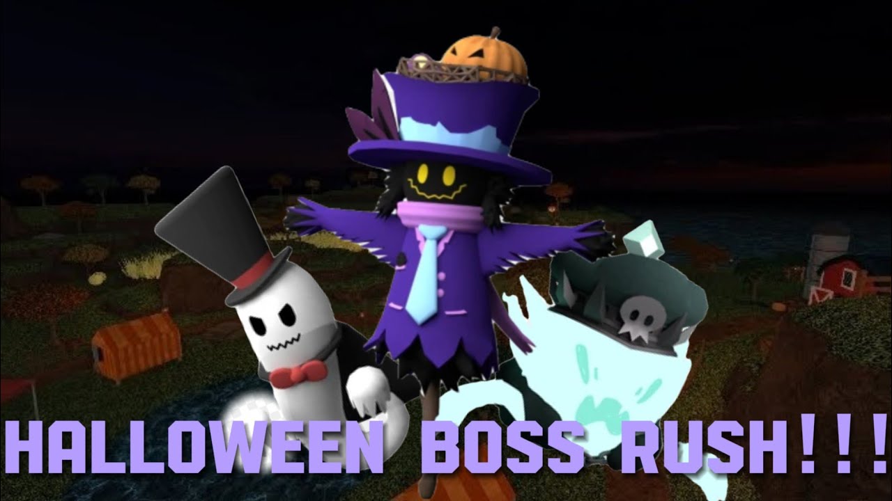 Roblox tower heroes: Boss rush (Halloween bosses🎃)