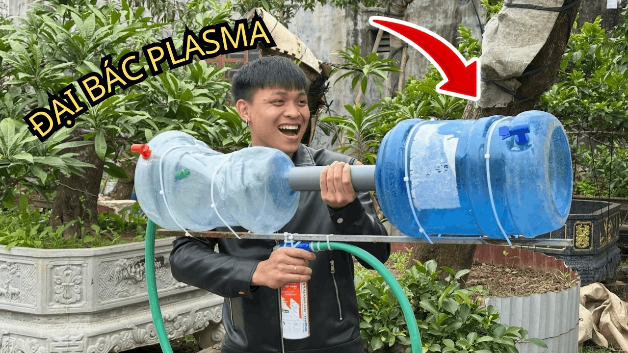 LONG KA | Thí Nghiệm Plasma Khổng Lồ Tự Chế | Thí Nghiệm Điên Rồ Nhất  (Build plasma cannons)