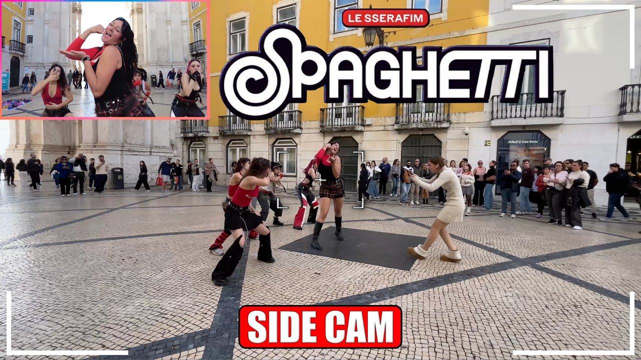 [KPOP IN PUBLIC | SIDE CAM] LE SSERAFIM (르세라핌) 'SPAGHETTI’ | Dance Cover by HEART GUN from Portugal