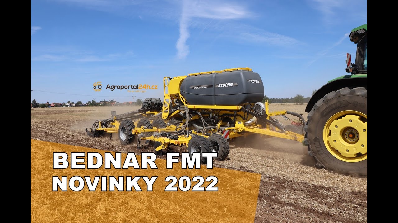 BEDNAR FMT: Novinky pro rok 2022 - Secí stroj MATADOR, pásový secí stroj EFECTA, FENIX, SWIFTER