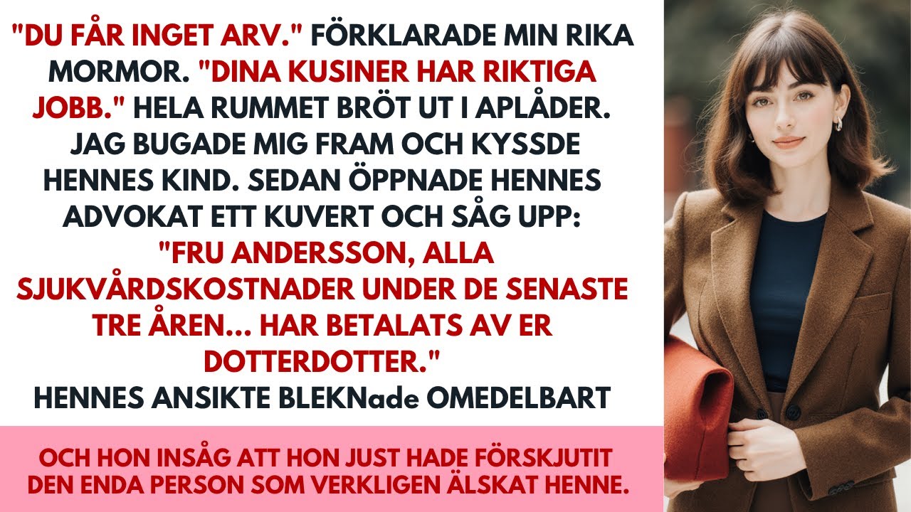 Farmor strök mig ur testamentet för att jag ”slösade livet” – jag betalade hennes vård i hemlighet.