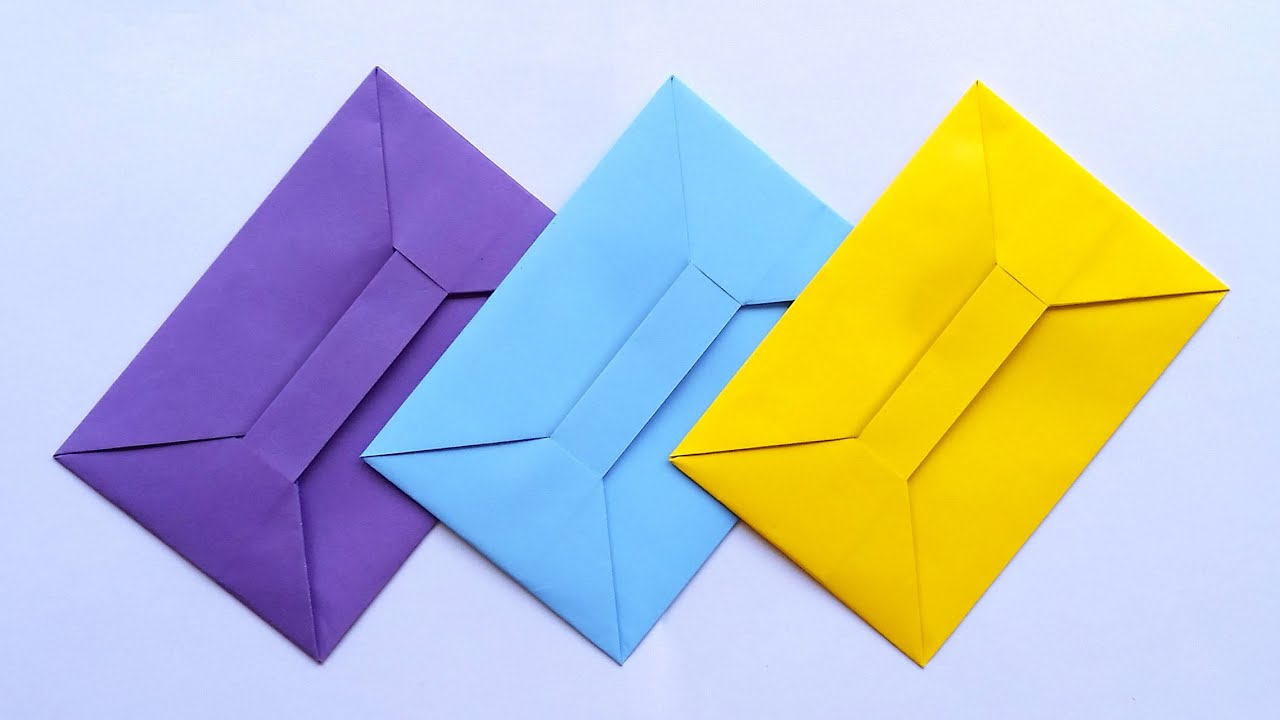 Traditional Paper Envelope | Envelope Making With Paper [Without Glue Tape And Scissors] At Home
