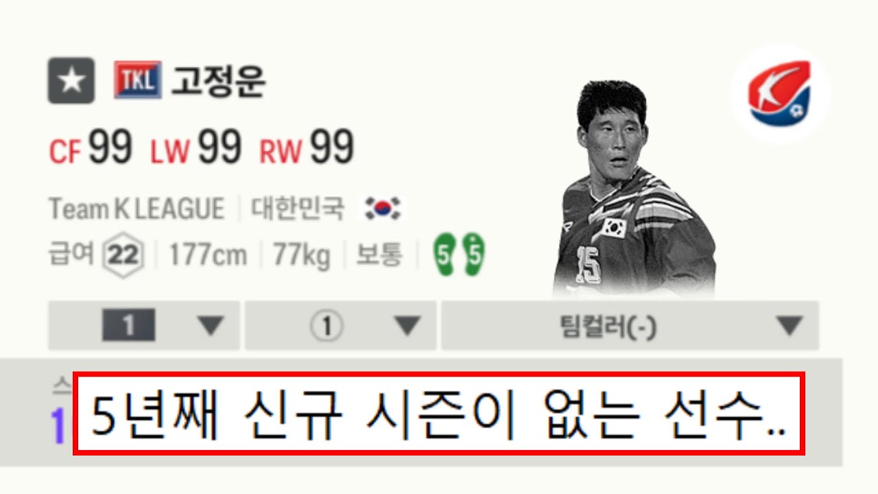 수 년째 방치되고 있는 선수 TOP5 피파4