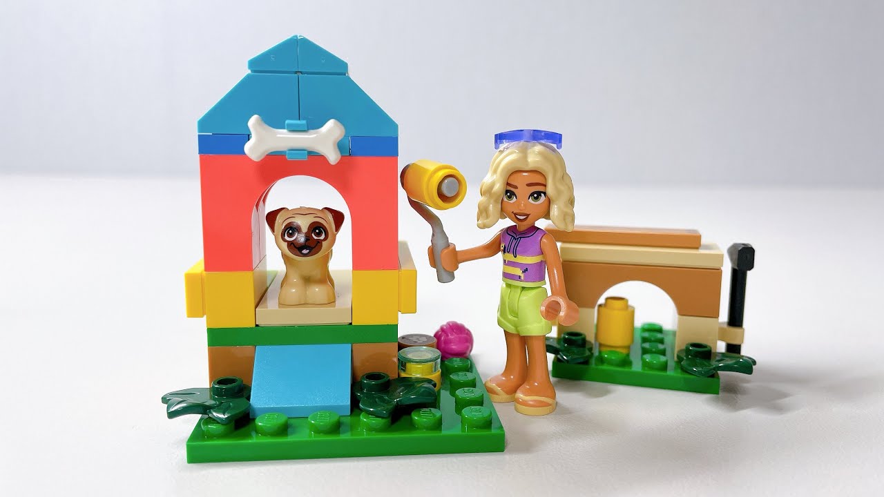 Сборка собачьей будки Новы 🐶 Сборка и обзор набора Lego Friends из полиэтиленового пакета 30697