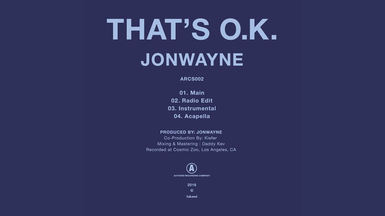 That's O.K. (Instrumental)