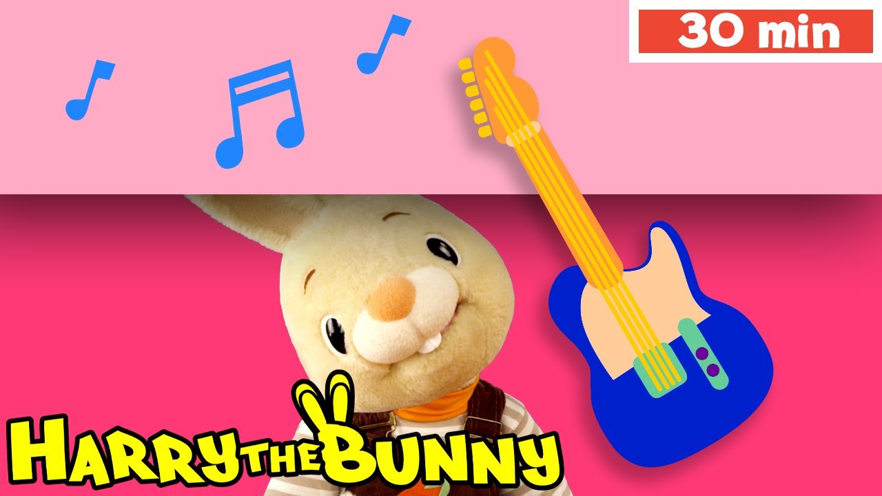 Baby Learning First Words w Harry the Bunny | Under | @BabyFirst Learn Colors, ABCs, Rhymes & More ​