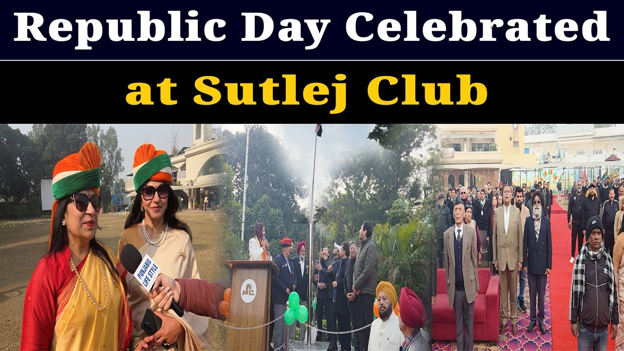 Republic Day Celebrated  at Sutlej Club