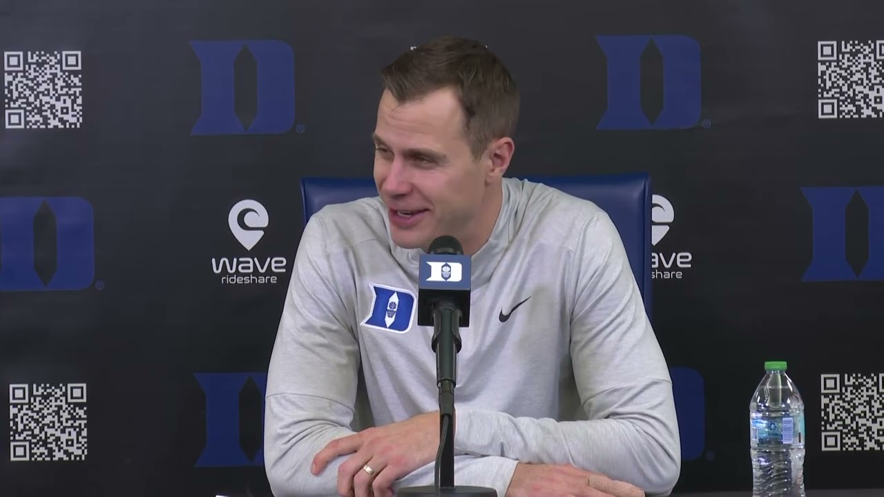 #3 Duke Head Coach Jon Scheyer postgame press conference vs. Syracuse