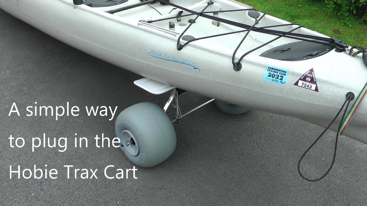 How to insert a Hobie Trax Cart on the water.