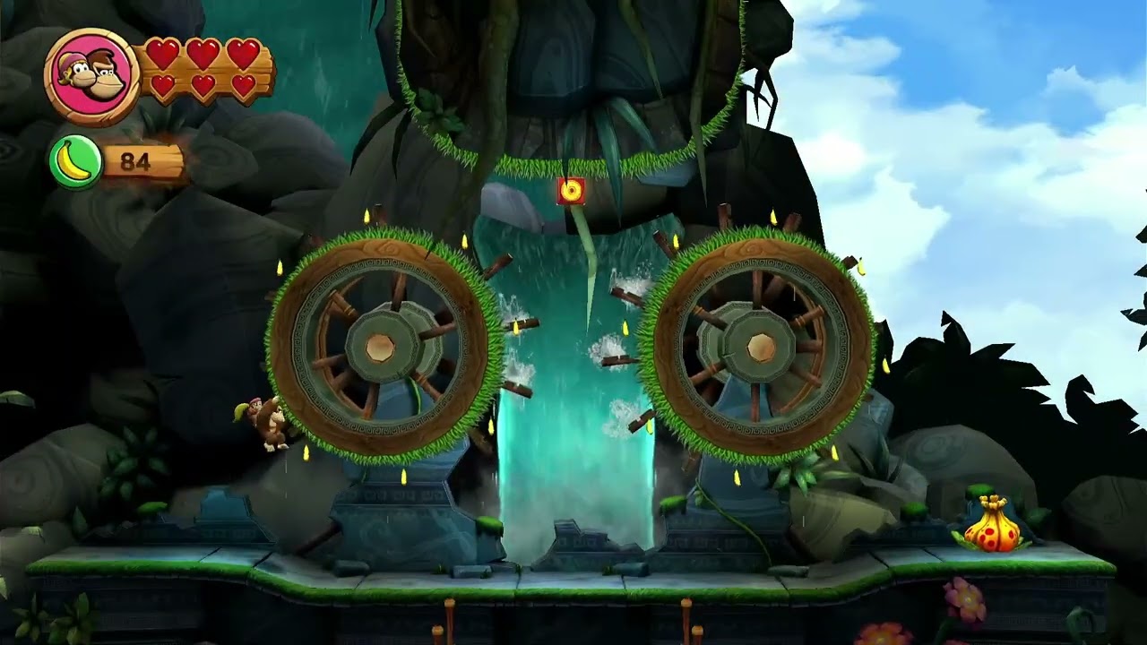 donkey kong country returns hd world 1 with dixie kong