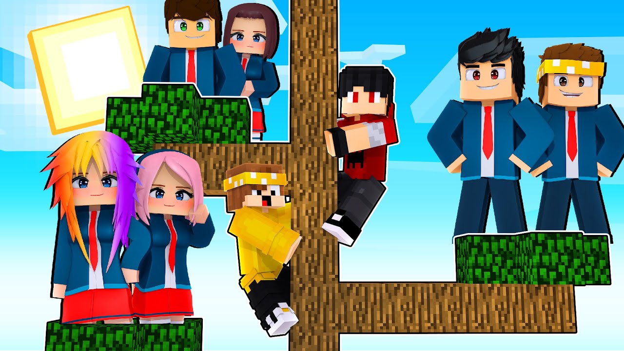 NÃO CAIA DA ÁRVORE DA ESCOLA DE HEROIS NO MINECRAFT! ‹‹ P3DRU ››