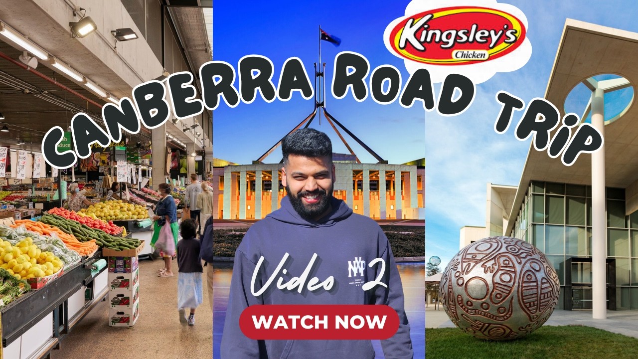Canberra Day 2 | Halal Chicken Mil Gaya,  Parliament House & Mount Pleasant Lookout Views