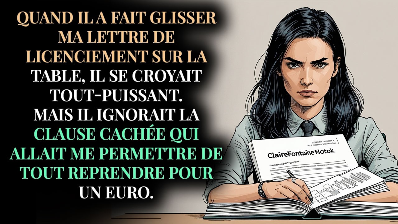Mon nouveau chef m'a virée, il a juste OUBLIÉ de lire mon contrat de cession.
