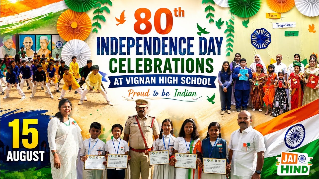 80th Independence Day Celebrations | Vignan High School | Celebrating Freedom & Unity 