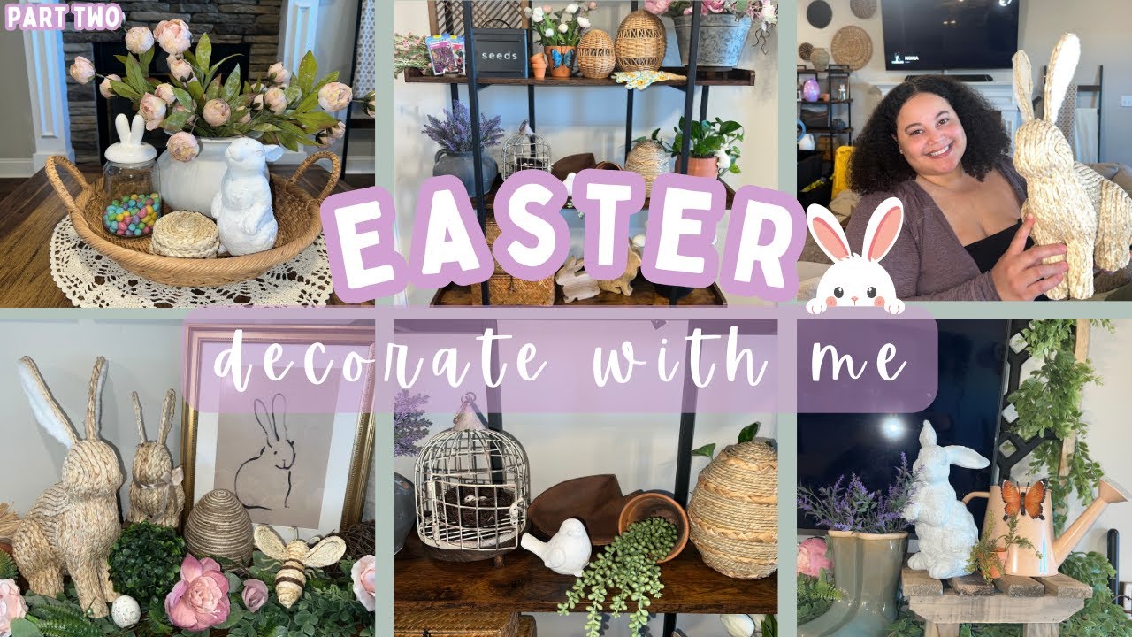 Easter Decorate with Me 2025 | Egg-citing Easter Living Room Ideas | Part Two