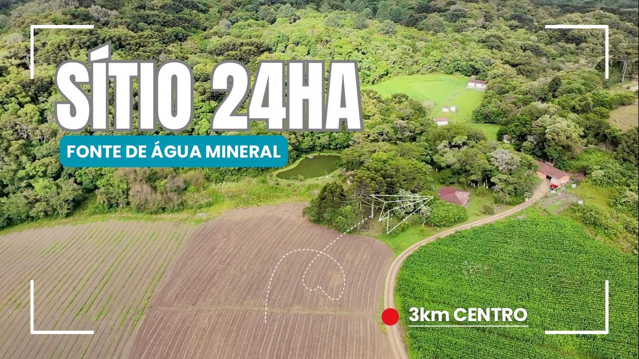 SÍTIO 24ha | 3km CENTRO | FONTE D’água