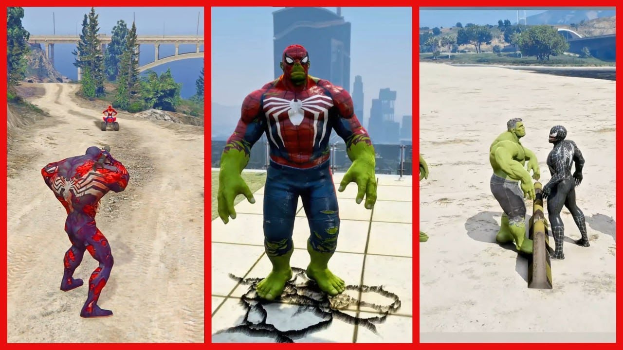 HULK VS SPIDER-MAN, RED HULK AND SPIDER-HULK FIGHT WHO'S THE STRONGEST 🤯