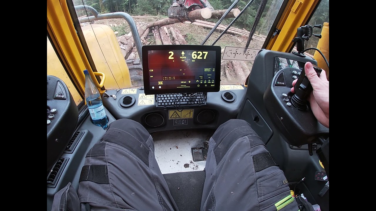 Ecolog 590 E , LogMax 7000 C , inside kabine , GoPro ,keferholz ^^