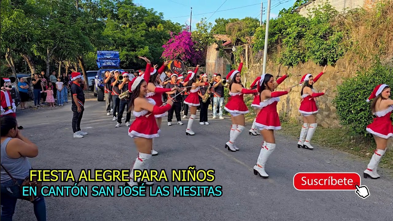 Fiesta Navideña En Cantón San José, Las Mesitas En Chalatenango, EL SALVADOR 2025.