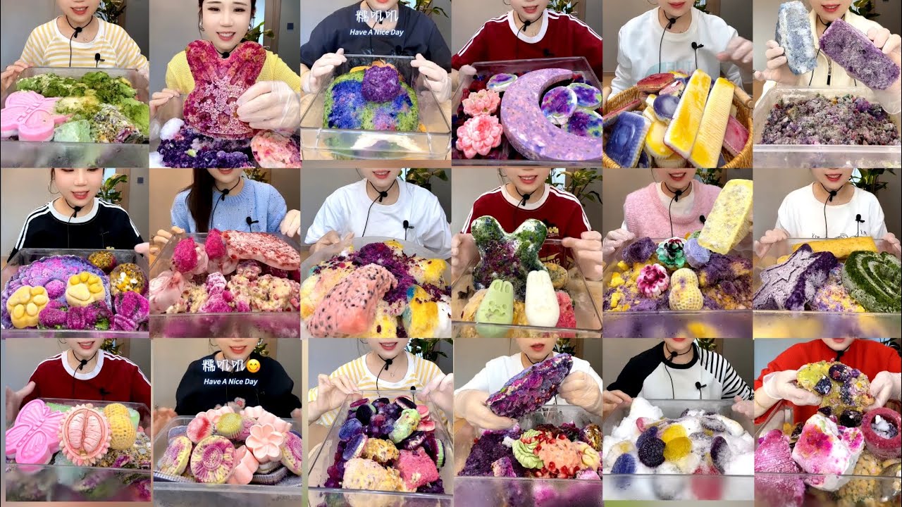 SERIES -1/YY REFROZEN ICE EATING ASMR COLLECTION/ MESSY ICE  EATING ASMR 