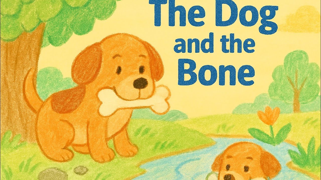 The Dog and the Bone | Gentle Bedtime Story for Kids | Read Aloud | SmartBabyToon Crayon Tales