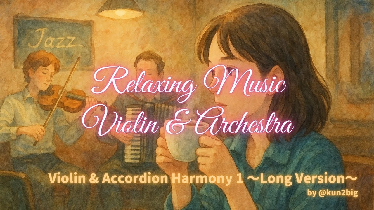 Violin & Accordion Harmony 1 〜Long Version〜 | Violin & Accordion | Relaxing BGM