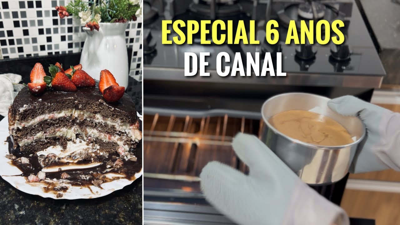 FIZ UM BOLO EM COMEMORAÇÃO AOS 6 ANOS DE CANAL!
