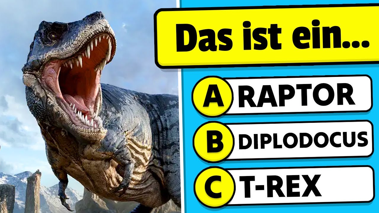 WER IST DER DINOSAURIER? 🦖🌋✅ | 32 Allgemeinwissensfragen &uuml;ber Dinosaurier