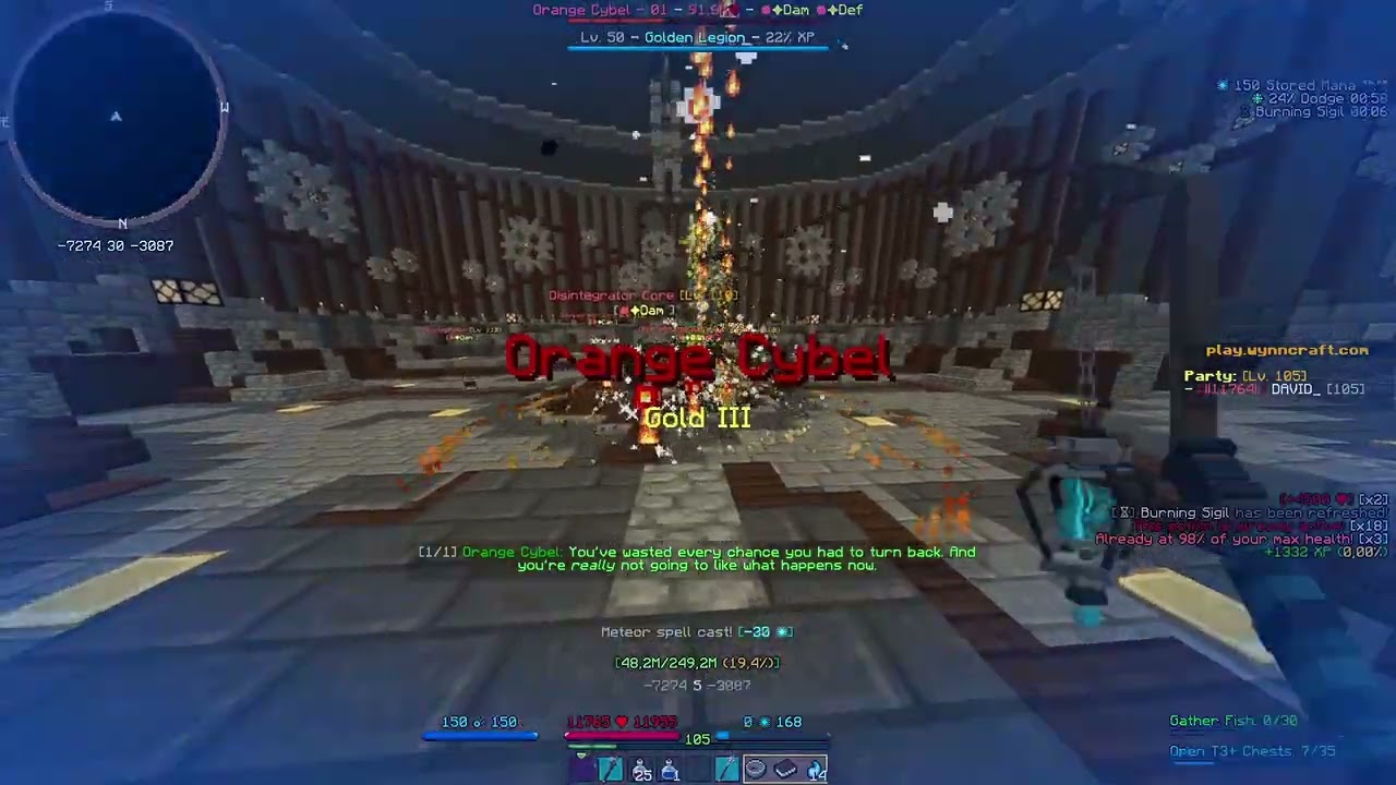 wynncraft LI run with warp (arcanist)
