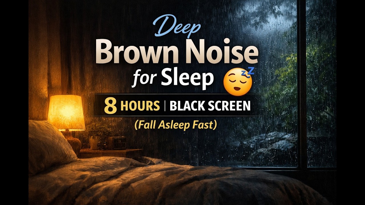 Deep Brown Noise for Sleep 💤 8 Hours (Fall Asleep Fast)