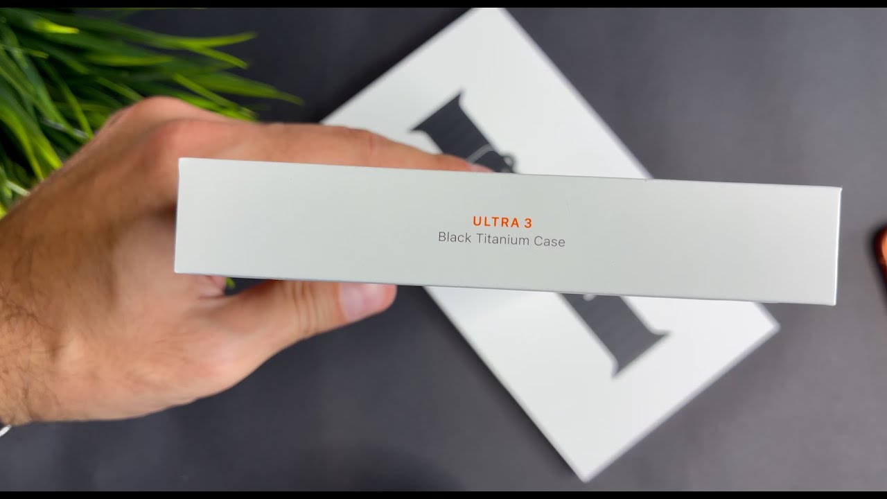 Apple Watch Ultra 3 Black Titanium Black Ocean Band Unboxing - First Look