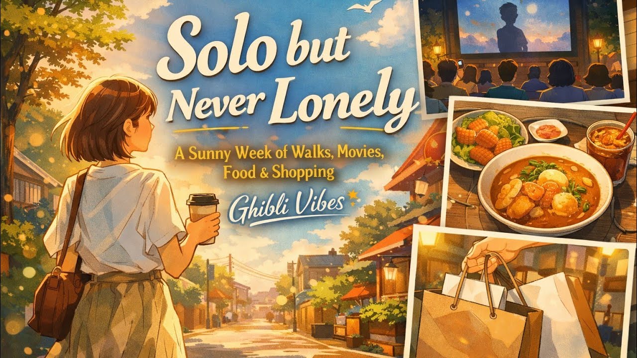 Solo but Never Lonely | A Sunny Week of Walks, Movies, Food & Shopping Ghibli Vibes