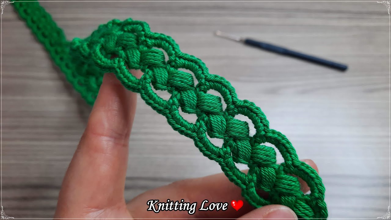 Super Easy Ribbon Lace Crochet Based on Fluffy Posts Tunisian Knitting Tutorial for beginners