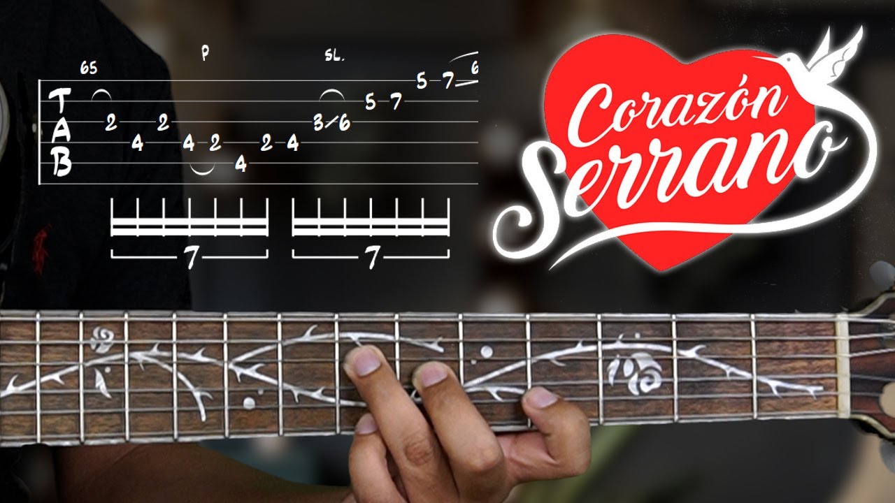 Olvídame - Corazón Serrano - Intro - Guitarra - Tabs